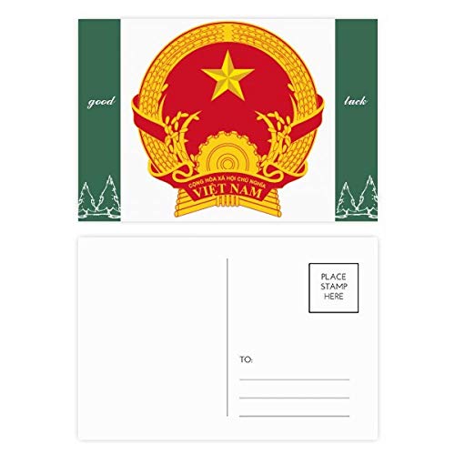 Cartes postales Asie emblème national du Vietnam pour offrir vœux de bonne chance