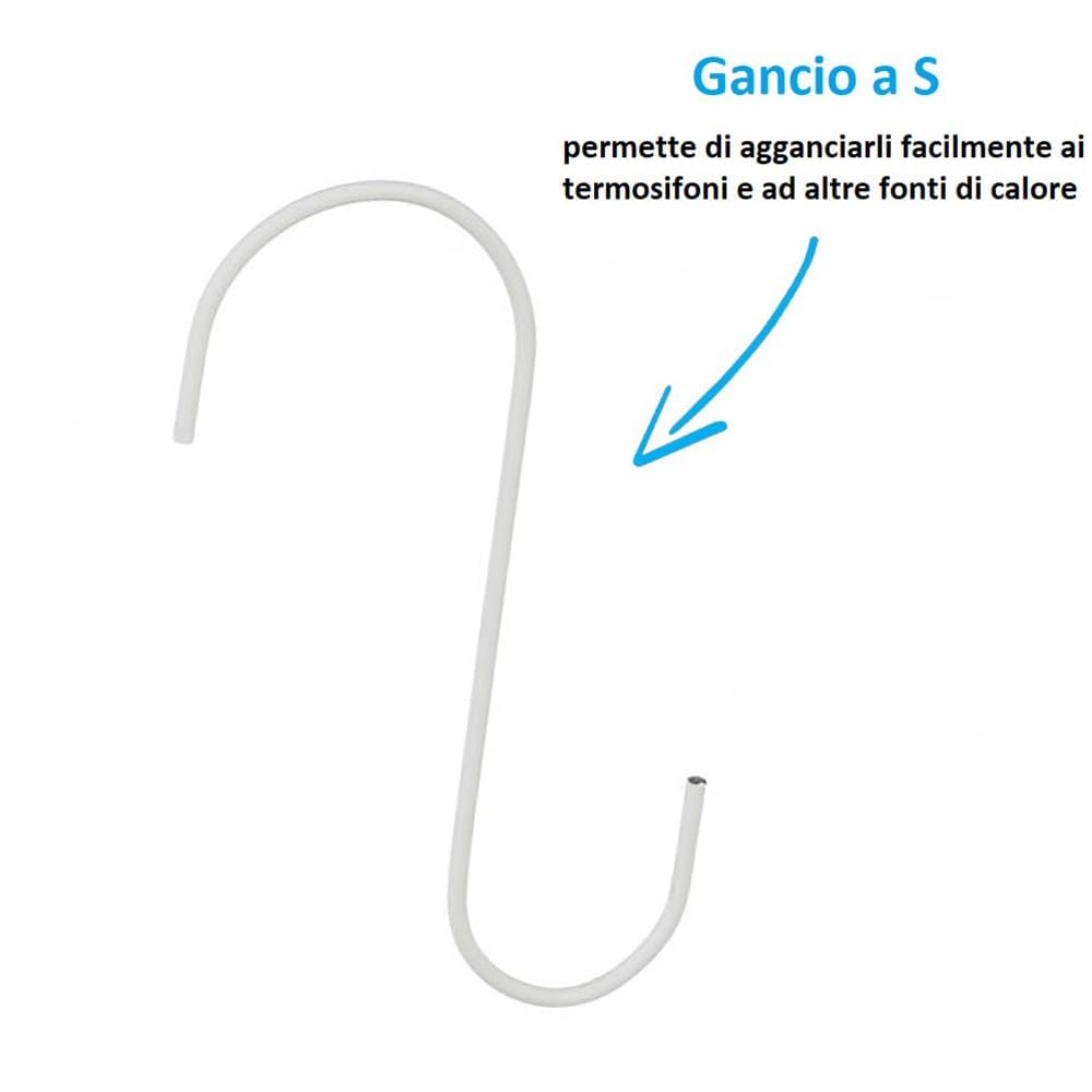 Set Di 3 Evaporatori Umidificatori In Ceramica Decorata Per Termosifoni – Colore Grigio, Con Ganci In Metallo