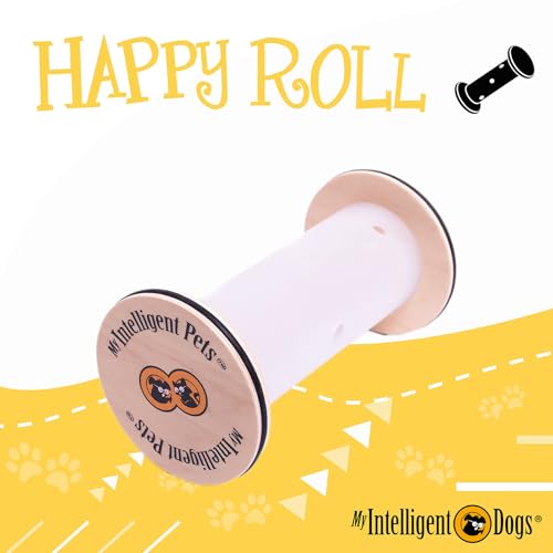 My Intelligent Dogs Interaktives Hundespielzeug Intelligenz, Hundepuzzle - Intelligenzspielzeug für Hunde Mentalen Auslastung - Interaktives Spielzeug Hund, Denkspiele für Hunde Happy Roll