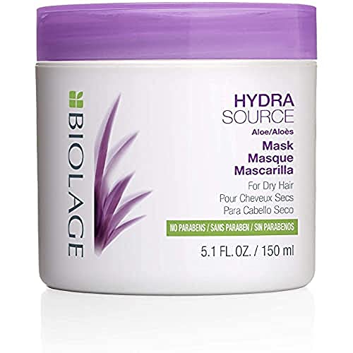Biolage Hydra Source Mask | Revives Dry Strands For Increased Hair Shine & Manageability | For Dry Hair | Paraben-Free | Vegan
