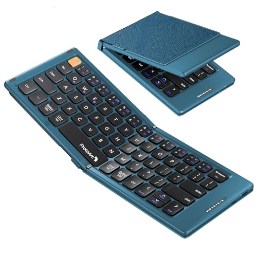 ProtoArc Foldable Compact Keyboard, XK04 Portable Bluetooth Keybo...