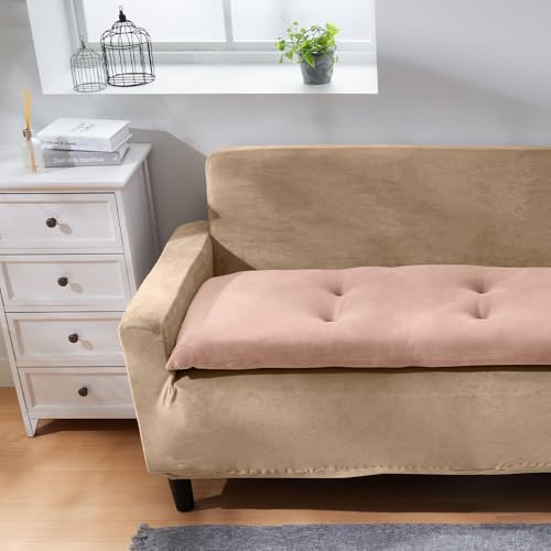 ベルーナ(BELLUNA) ソファパッド 長座布団 3人掛け 2人掛け お昼寝マット ごろ寝マット 150 100 厚め もちもち ふわふわ 抗菌防臭 座布団 フロアクッション とろける シートクッション マイクロ素材 快適 オールシーズン (556317