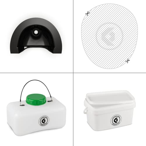 Kildwick FreeLoo S Bausatz - Komposttoilette ohne Gehäuse - Kompakt schwarz