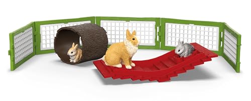 Figuras detalladas de animales Schleich set con 3 conejos 5
