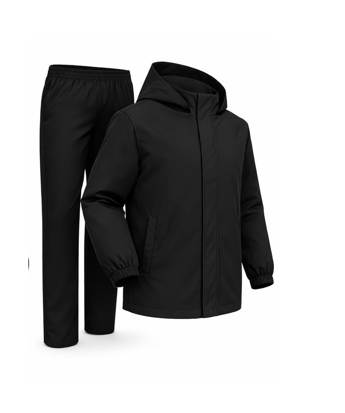 star leather Waterproof Raincoat for Men | Lightweight & Durable Rain Jacket with Hood | Windproof & Breathable | Travel-Friendly, Bike & Motorcycle Use | Full-Length-picture-34