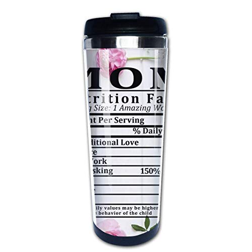Mom Nutritional Facts Label,Mother's Birthday Valentine's Day Gifts From Daughter Son,Travel Mug Tumbler