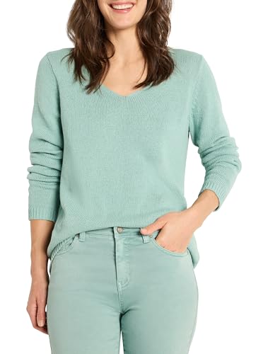NIC+ZOE Women's Cotton Cord Soft V-Neck Sweater2