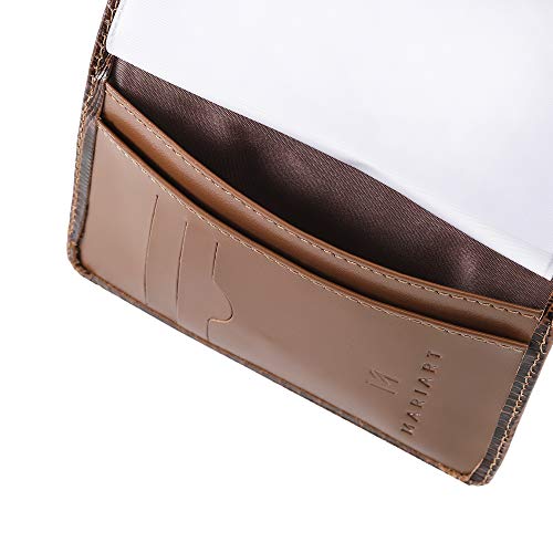 Kit Carteira + Bolsa Feminina Couro Legítimo Mariart Fechamento Zíper (Havana)