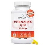 Bandini® Coenzima Q10 200mg, 60 Capsule Vegane (Per 2 mesi) 1 Capsula al Giorno, Ubiquinone Puro 100% Coq10 200mg Fermentato Naturalmente, Alto Dosaggio, Co Q 10 ad Alta Biodisponibilità senza OGM