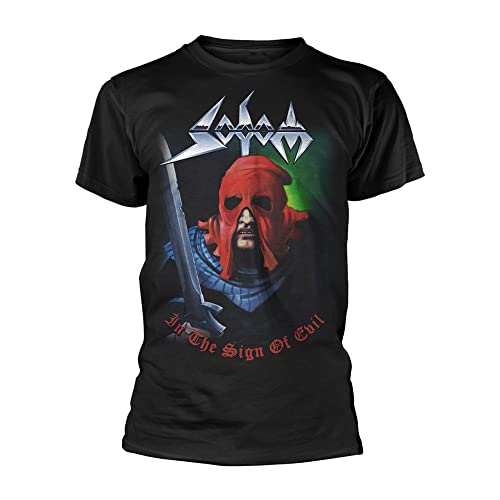 T-shirt Manches Courtes Noir Sodom In The Sign Of Evil Taille S pour Homme