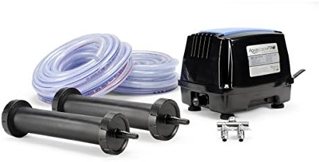 Aquascape Pro Air 60 Pond Aerator and Aeration Kit with Tubing and Self-Cleaning Diffusers, Out-door Rated | 61008,Black