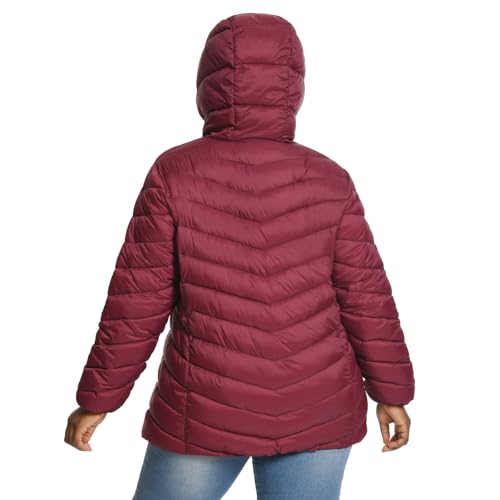 Plus Size Women Puffer Jacket 1X-6X Water-Resistant Packable Lightweight Winter Coat(Exclusively for Plus Size)3