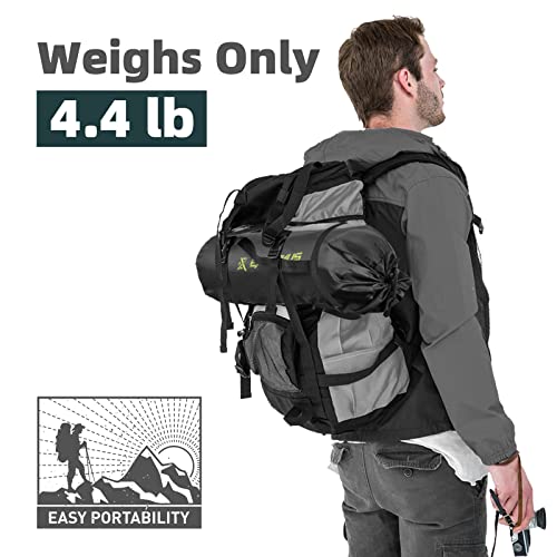 Extremus Mission Mountain Camping Cot, Ultra-Lightweight Sleeping Cot For Adults, 60-Second Easy Set-Up, Supports 310Lbs, Folding Cot For Camping, Backpacking, Outdoors And Home(Oxford Black) #TOP1