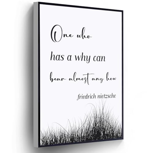 Nietzsche Quote Canvas One Who Has A Why Can Bear