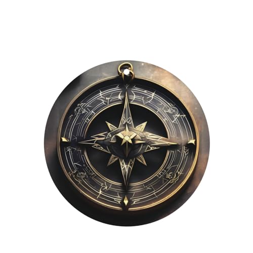 Magical Design Norse Runes Compass hojas perfumadas para auto miniatura 1