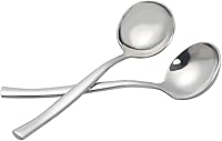 Vista 1 de Cucharón de sopa de acero inoxidable de 3 piezas, cucharón de salsa