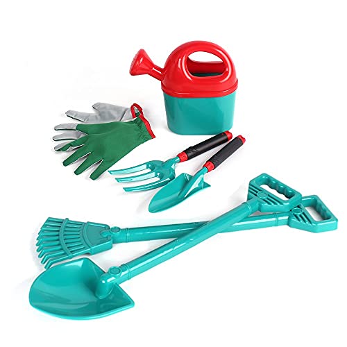 Gartenset für Kinder mit Schubkarre Gartenwerkzeug Set – Bild 5