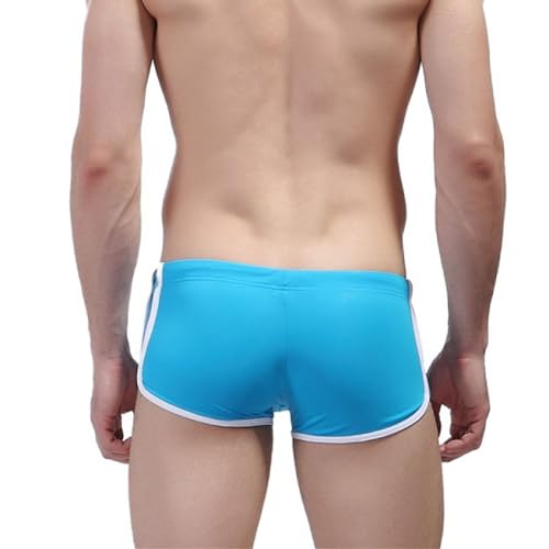 Men's Swim Trunk Swimwear Comfortable Bathing Suit Board Short Sexy Boxer Brief with Drawstring2