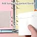 500 Pcs Clear Binder Hole Reinforcement Stickers, Self-Adhesive Binder Refill Sheet Converter Stickers Change No Punched Page to Loose-Leaf Binders Refill Insert for Planner Scrapbooking Office Album