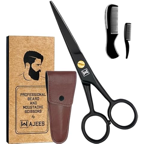 WAJEES Beard Scissors for Men Cover