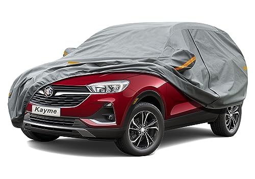 Image of Kayme Heavy Duty SUV Car Cover Custom Fit Buick Rainier (2004-2007) Waterproof All Weather for Automobiles, Full Exterior Covers Sun Rain UV Protection.（Deliver About 3-10 Days）