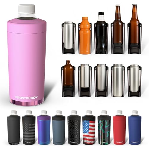 Image of Universal Buddy XL Can Cooler by Frost Buddy - Fits 12-ounce, 16-ounce, 20-ounce, and 24-ounce Cans and Bottles - Keep Your Drinks Refreshingly Chilled for over 12 hours. (Gumdrop)
