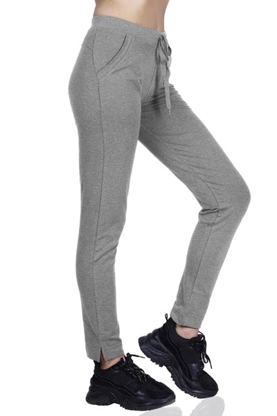 Image of Women's Straight Fit Ankle Length Cotton Track Pant