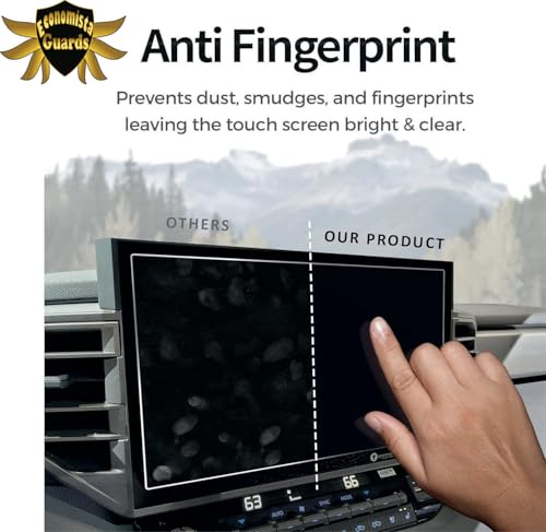 Image of Economista 9H Hardness Car Screen Protector Guard For Infotainment Music system Dashboard ! Scratch & Water Resistant For Premium Protection! Tailored For Toyota Innova Hycross VXO ZX ZXO 10 Inch [ Glossy /Clear ]