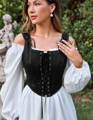 Image of Scarlet Darkness Women Renaissance Corset Pirate Bustier Top Bodice Bodyshaper