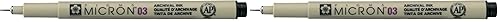 SAKURA of America Pigma 0.35mm Fade-Resistant Micron Pens (SAKXSDK0349), Black