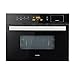 Klarstein Luminance Steam - Forno ad Incasso, 3 in 1: Vaporiera, Grill e Forno a Microonde, 34 L, 900 W, Pannello Touch, 5 Livelli di Potenza, Acciao Inox, Nero