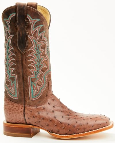Justin Men's Chisolm Exotic Ostrich Western Boot Broad Square Toe - Je81722