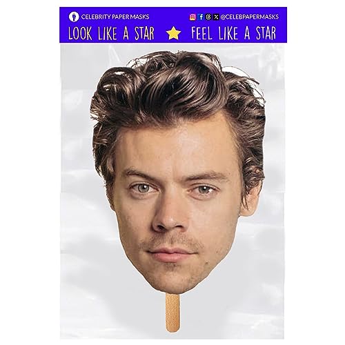 Máscara de Harry Styles, máscara de celebridad, icono de cantante, One Direction On A Stick