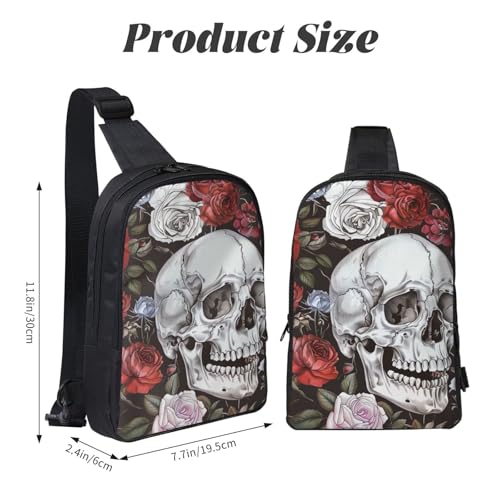 Bolso Cruzado Ajustable Unisex Negro para Senderismo miniatura 3