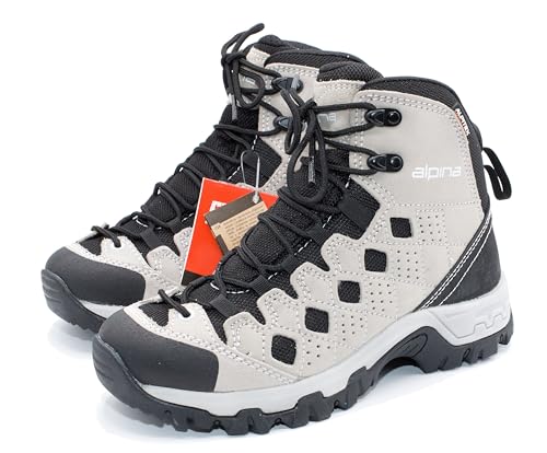 Alpina SIMBIA Women's Hiking Boots Waterproof Slip-Resistant Trekking Breathable with 100% Leather Made in Europe2