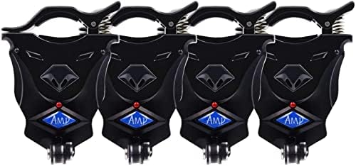 Wingsflying Electronic Overwatch Fishing Bite Alarm High Sense Straight Line Bite Indicator Black(4Pcs)