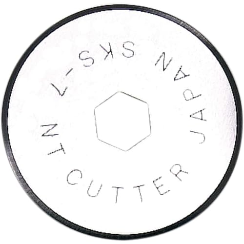 NT Cutter 28mm Rotary Blades for Rotary Cutter and Large Fabric Circle Cutter, 2-Blade/Pack, 1 Pack (BR-28P)