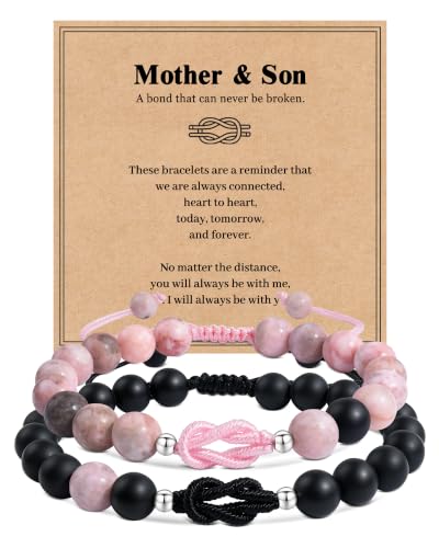 Seyaa Mother Son Bracelet Mommy and Me Matching Bracelets Set Jewelry