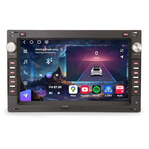 ✪【Compatibilità】Autoradio con Schermo 2 Din per VW Bora 3/4 1998-2006, Passat B5 (MK5) 2001-2005, Jetta 1999-2005, Golf IV 1997-2003, CITI CHICO 2004-2009, Sharan 1998-2009, Lupo 1998-2005, Polo 3/4 1999-2008, T5 Multivan/ Transporter T4/T5 1998-2009; per Skoda Superb 2001-2008, Octavia 1997-2004, Fabia 1999-2003; per SEAT Alhambra 1996-2008, Ibiza 6L 2002-2008, Leon 1M 1999-2005, Cordoba 6L 2002-2008, Toledo 1M 1999-2004, Arosa 1997-200【Dimensioni di installazione】188 mm (larghezza) * 117 mm (altezza).