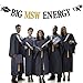 Big MSW Energy Banner, Congrats Grad, Congratulations on Master of Social Work Degree, College/Universary Graduation Party Decorations Supplies, Black and Gold Glitter