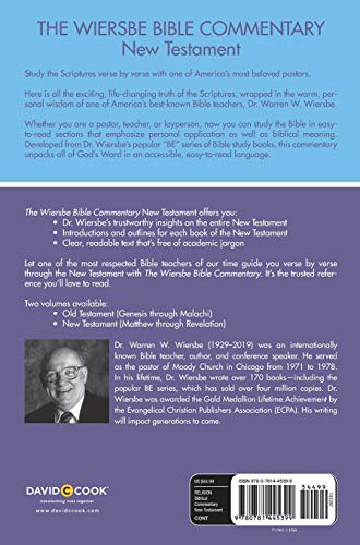David C Cook 455396 Wiersbe Bible Commentary Nt thumb #1