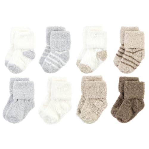Image of Hudson Baby baby-girls Cotton Rich Newborn and Terry Socks