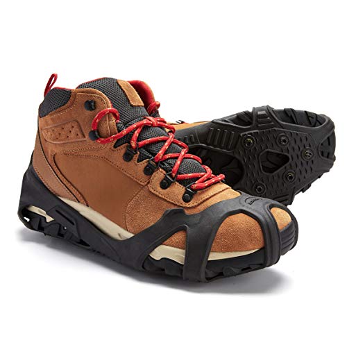 ICETRAX V3 HEX Winter Ice Grips for Shoes and Boots - Ice Cleats for Snow and Ice, StayON Toe, Reflective Heel - Thumbnail 4