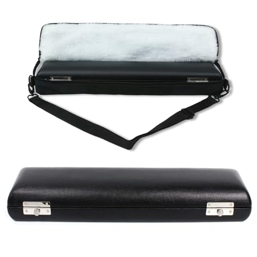 ModouString Bolsa de transporte para flauta com alça ajustável couro PU interior macio com boa proteção forte durável (16 furos), estojo-100-bag