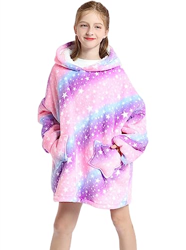 Sweat à capuche pour filles et garçons : pull plaid enfant thermique taille 5-15 ans