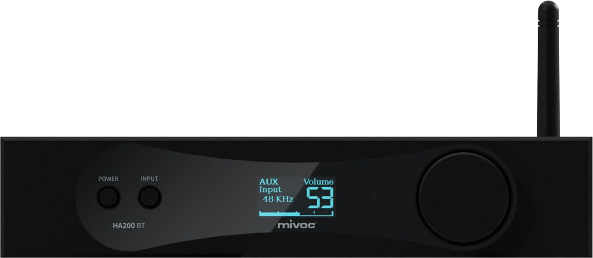 HA200 BT HiFi Verstärker, Stereo Verstärker, 2x100W, Bluetooth, optischer Eingang, Subwoofer Ausgang