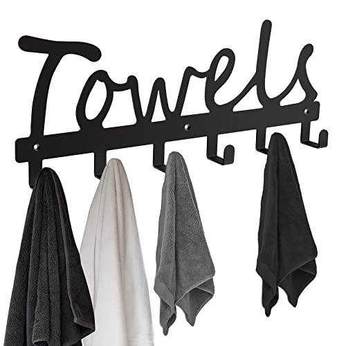 Handtuchhalter für Badezimmer, rostfrei, Handtuchhalter für Badezimmer, stabile Handtuchhaken - die perfekte Ergänzung zu Ihrer Badezimmerdekoration, praktischer Handtuchhalter Cover