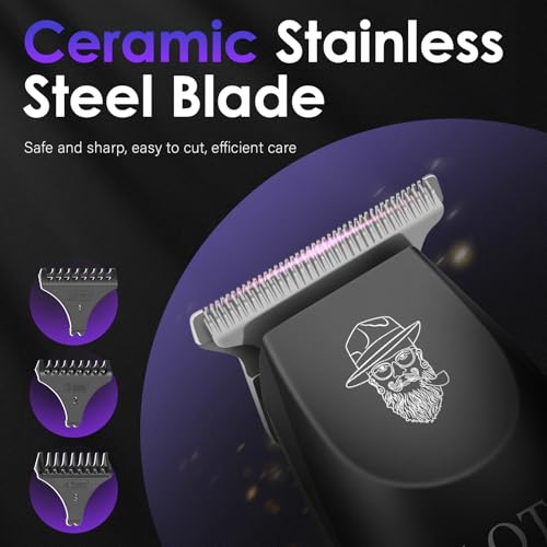 Image of Professional Hair Clippers for Men - Cordless & Corded Dual Mode, 2-Speed & LCD Display, Complete Barber Kit, Scissors, Guide Combs, Rechargeable Beard /Hair Trimmer for Home & Professional Use