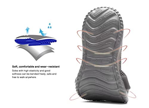 Image of Wrezatro Men's Slip on Walking Shoes Ultra Light Breathable Non Slip Running Shoes Casual Fashion Sneakers Mesh Workout Sports