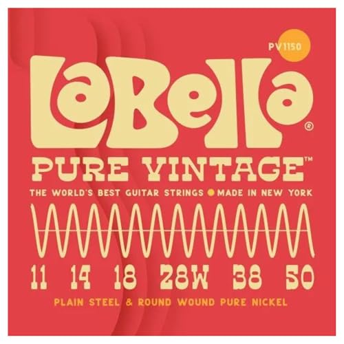 La Bella PV1150 Pure Vintage BL 011/050 Cordes pour guitare électrique